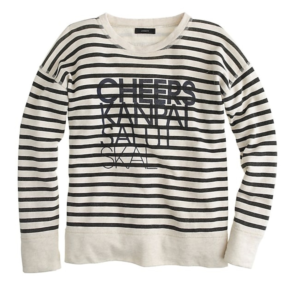 J Crew Vintage Sweatshirt in Cheers